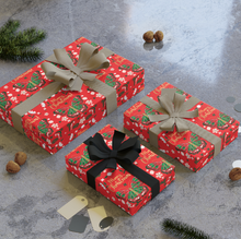 Load image into Gallery viewer, Butterfly - Merry Christmas Gift Wrapping Paper Roll