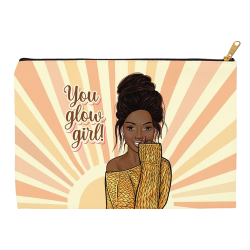 Sunshine You Glow Girl - African American Woman - Accessory Bag