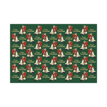 Load image into Gallery viewer, On the Go Black Santa - Christmas Gift Wrapping Paper Roll