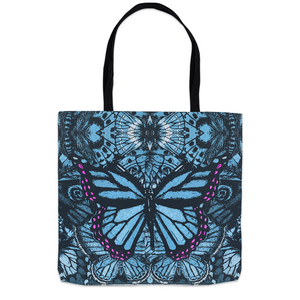 Butterfly Wings - Pink & Blue - Tote Bags (1)