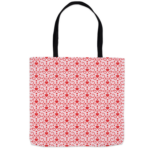 Red Hearts Swirl - Heart Your Own ideas - Tote Bags (1)