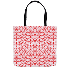 Red Hearts Swirl - Heart Your Own ideas - Tote Bags (2)