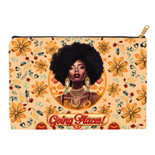 Load image into Gallery viewer, Going Places - Floral &amp; Diamond Glam - Black Woman - Accessory Bag