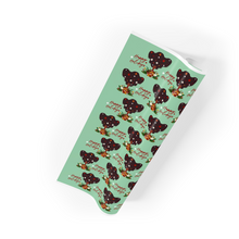 Load image into Gallery viewer, African American Woman w/Flowers - Happy Holidays Gift Wrapping Paper Roll