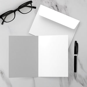 Bright Energy - African American Woman - Black Stationery Blank Cards Inside with Sample Background