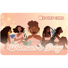 Load image into Gallery viewer, Black Stationery International Women&#39;s Day E-Gift Card