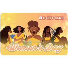 Load image into Gallery viewer, Black Stationery International Women&#39;s Day E-Gift Card