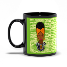 Load image into Gallery viewer, Braided Hair Black Woman - Empowering Coffee Mugs Handle on the Left
