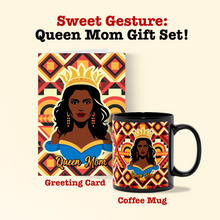 Load image into Gallery viewer, Sweet Gesture: Queen Mom Coffee Mug + Greeting Card Mother's Day Gift Set