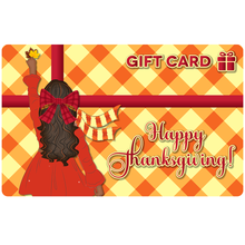 Load image into Gallery viewer, Black Stationery Thanksgiving E-Gift Card