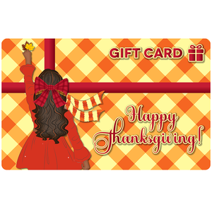 Black Stationery Thanksgiving E-Gift Card