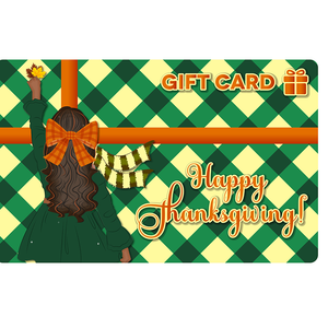 Black Stationery Thanksgiving E-Gift Card