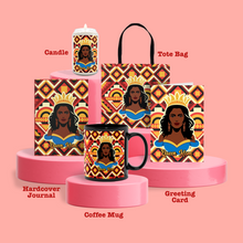 Load image into Gallery viewer, Ultimate Queen Mom: Candle + Hardcover Journal + Coffee Mug + Tote Bag + Greeting Card Mother's Day Gift Set