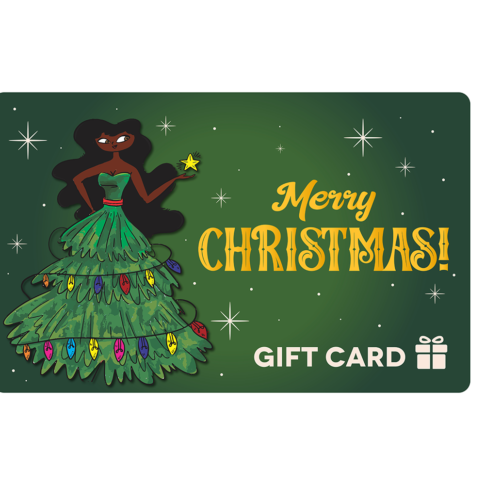 Black Stationery Christmas E-Gift Card