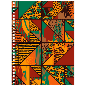 African Print Spiral Notebook