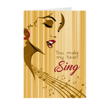 Load image into Gallery viewer, My Heart Sing - African American Woman - Greeting Card