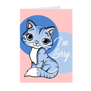 Cat - I'm Sorry - Greeting Card