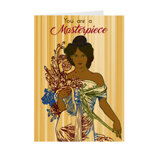 Load image into Gallery viewer, African American Woman - You Are A Masterpiece - Greeting Card