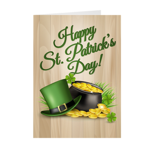 St. Patrick's Day Pot of Gold Greeting Card