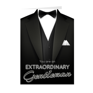 Extraordinary Gentleman - Father's Day - Blank Greeting Card