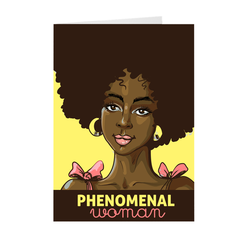 Phenomenal Woman - African American Woman - Mother's Day Greeting Card