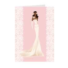 Load image into Gallery viewer, African American Bride - Blank Wedding Greeting Card