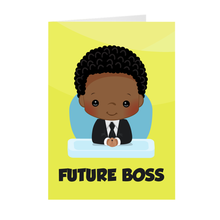 Load image into Gallery viewer, African American Boy - Future Boss Greeting Cards