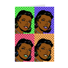 Load image into Gallery viewer, Pop Art - African American Woman Work of Art - Mother&#39;s Day Greeting Card