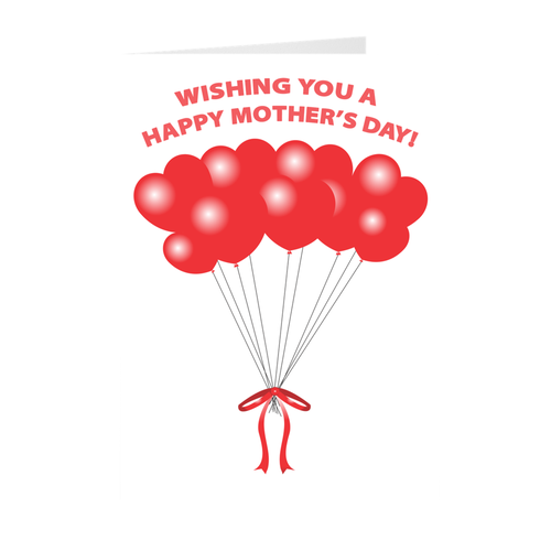Heart Balloons - Happy Mother's Day - Mother's Day Greeting Cards