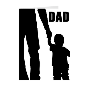 Father & Son - Holding Hands - Father's Day Greeting Card