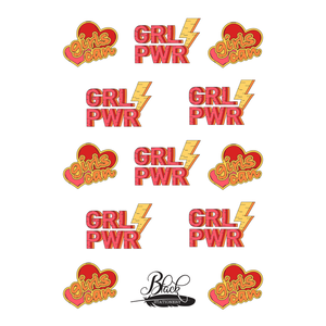 Girl Power / Girls Can Premium Stickers
