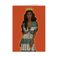 Load image into Gallery viewer, Intuition - African American Princess Greeting Card