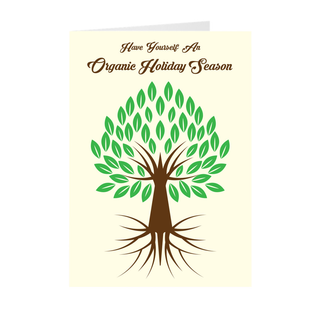 Organic Holiday Season Greeting Card