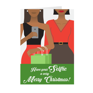 Selfie Merry Christmas Greeting Card