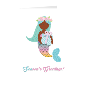 Ocean Vibe - Season's Greetings Mermaid Holiday Card