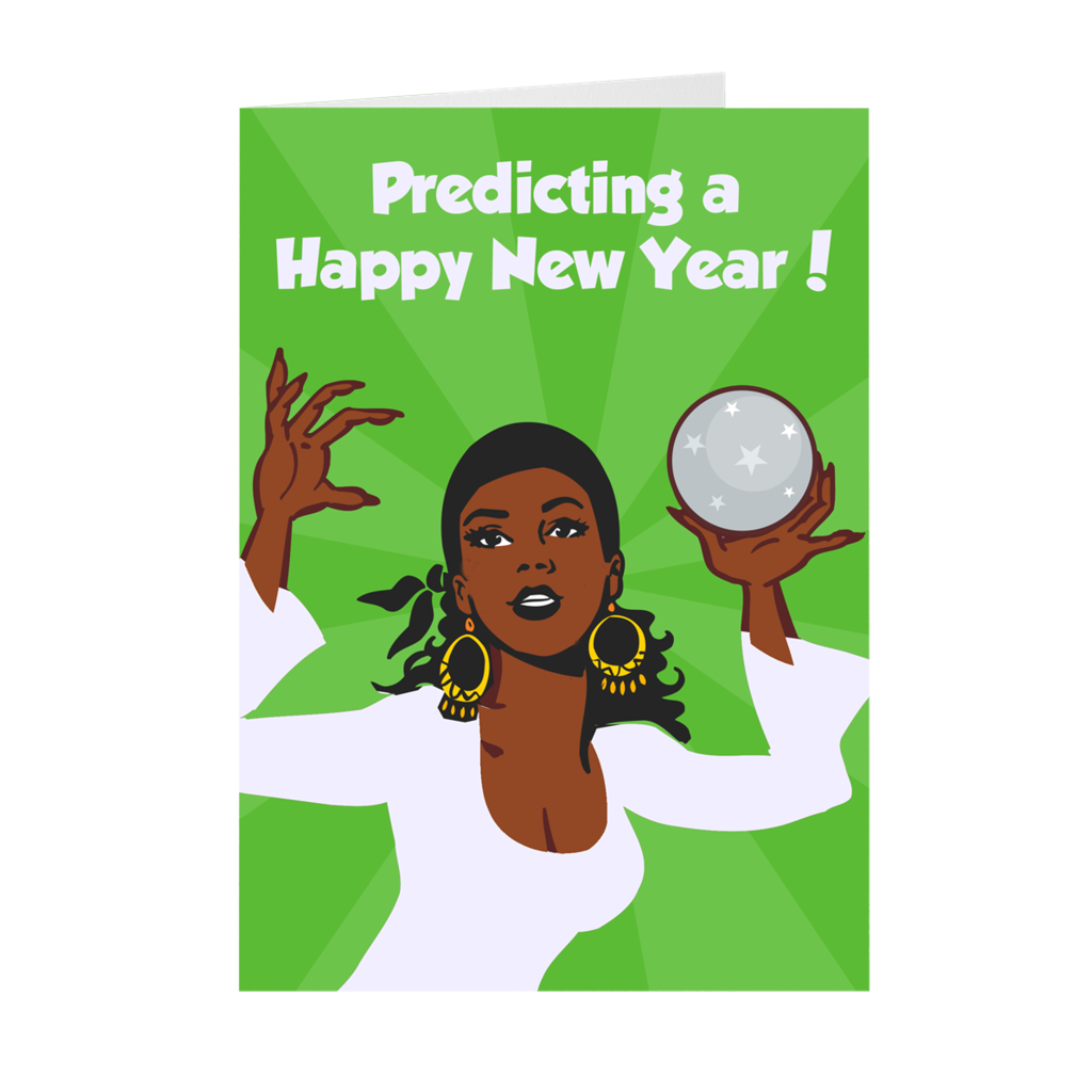New Year Predictions Holiday Greeting Card