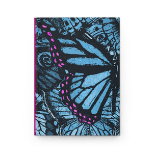 Butterfly Wings - Pink & Blue - Hardcover Journal