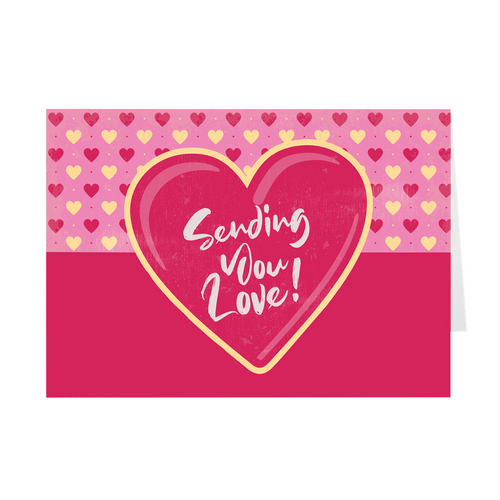 Sending You Love - Heart - Valentine's Day Greeting Card
