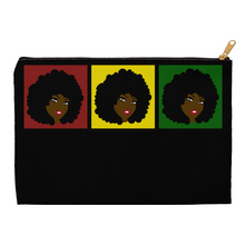 Load image into Gallery viewer, Afro - Black Stationery Pen/Pencil Bag