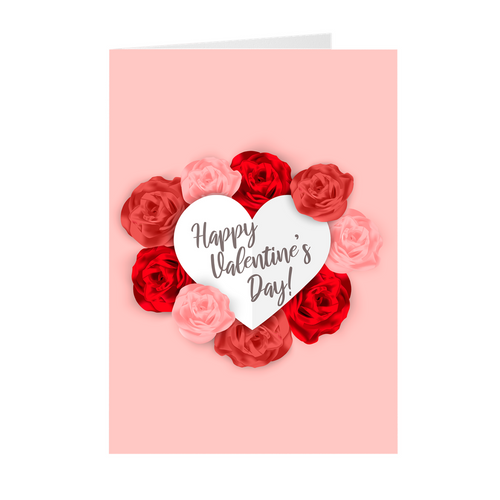 Heart Full of Roses - Valentine's Day Greeting Cards