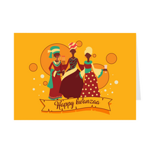 Load image into Gallery viewer, Women Celebrating Kwanzaa Greeting Card