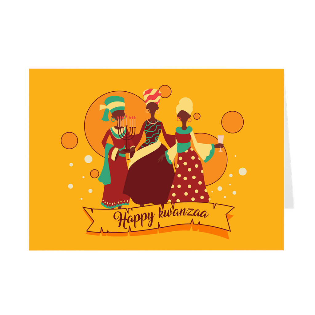 Women Celebrating Kwanzaa Greeting Card