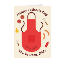 Load image into Gallery viewer, Chef Dad – African American Father’s Day Card
