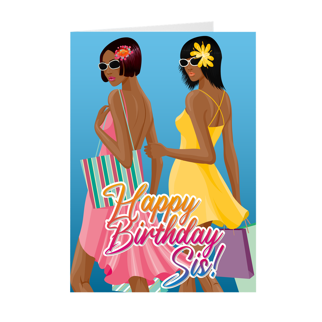 Sisters - African American Birthday Greeting Cards