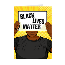 Load image into Gallery viewer, Make A Statement - African American Man - Black Lives Matter Greeting Card