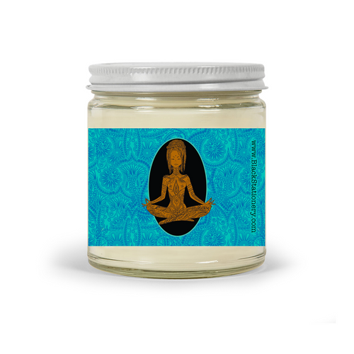 Calm - African-American Woman Meditating - Scented Candles