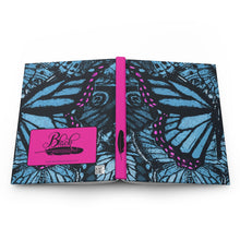 Load image into Gallery viewer, Butterfly Wings - Pink &amp; Blue - Hardcover Journal