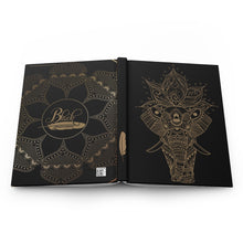 Load image into Gallery viewer, Gold &amp; Black Elephant Hardcover Journal