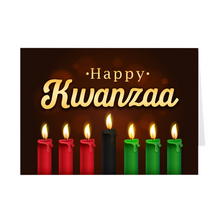 Load image into Gallery viewer, Red, Black &amp; Green - Kwanzaa Candles Greeting Card
