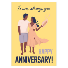 Load image into Gallery viewer, African American Couple - It Was Always You - Anniversary Card Shop